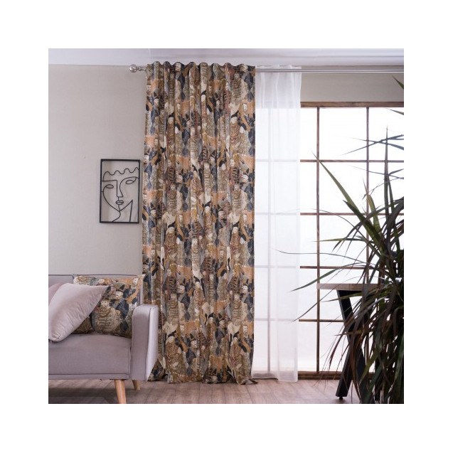 Κουρτίνα (Έτοιμη Ραμμένη) Teoran Lorca - 140x275cm