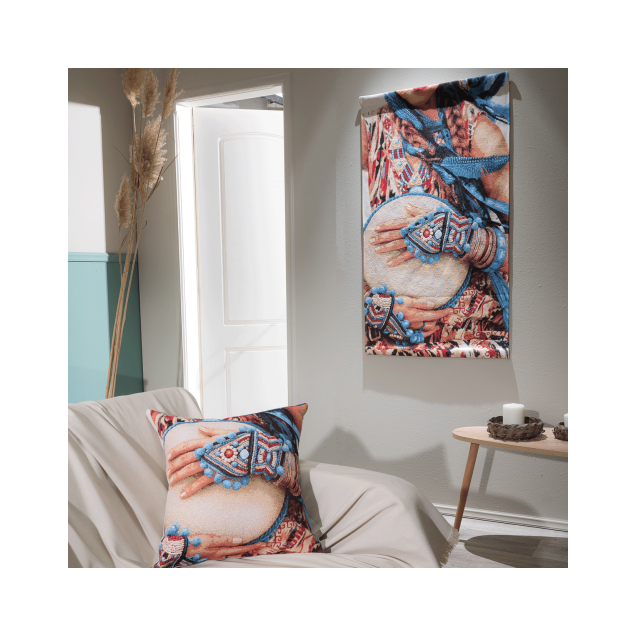 Μαξιλαροθήκη Teoran Ikona 04 - 45x45cm με γέμιση