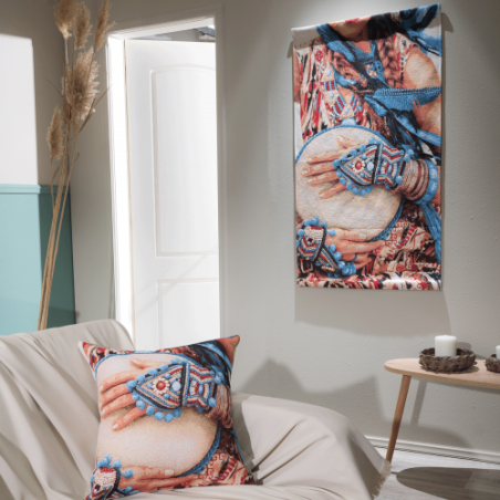 Μαξιλαροθήκη Teoran Ikona 04 - 45x45cm με γέμιση