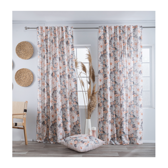 Κουρτίνα Teoran (Έτοιμη Ραμμένη) Novelda - 140x275cm