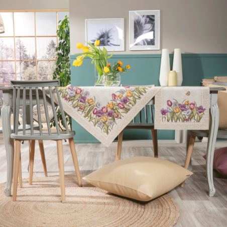 Καρέ & Τραβέρσα Teoran Cambello (Σετ 2τεμ-) - 100x100cm & 40x100cm