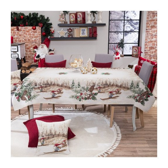 Χριστουγεννιάτικη Τραπεζομάντηλο Teoran Suben 140x140