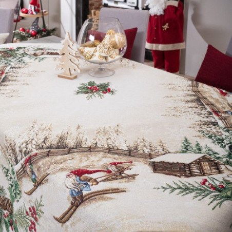 Χριστουγεννιάτικη Τραπεζομάντηλο Teoran Suben 140x140