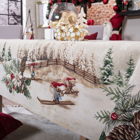 Χριστουγεννιάτικη Τραπεζομάντηλο Teoran Suben 140x220