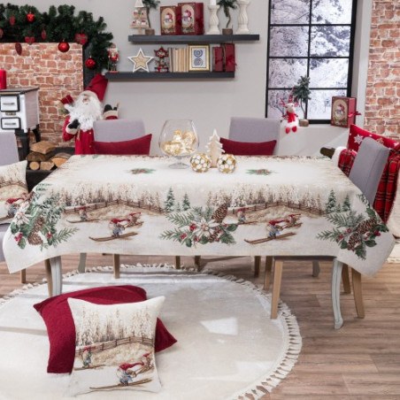 Χριστουγεννιάτικη Τραπεζομάντηλο Teoran Suben 140x180
