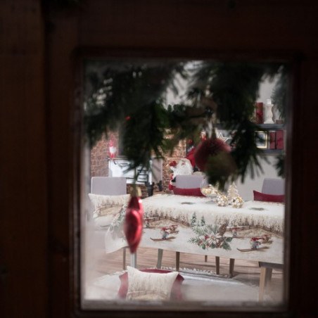 Χριστουγεννιάτικη Τραπεζομάντηλο Teoran Suben 140x180