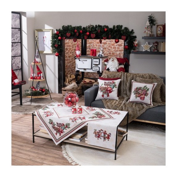 Σετ Χριστουγεννιάτικο Καρέ και Runner Teoran Stetten...