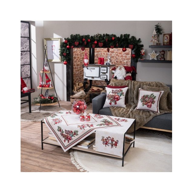 Σετ Χριστουγεννιάτικο Καρέ και Runner Teoran...