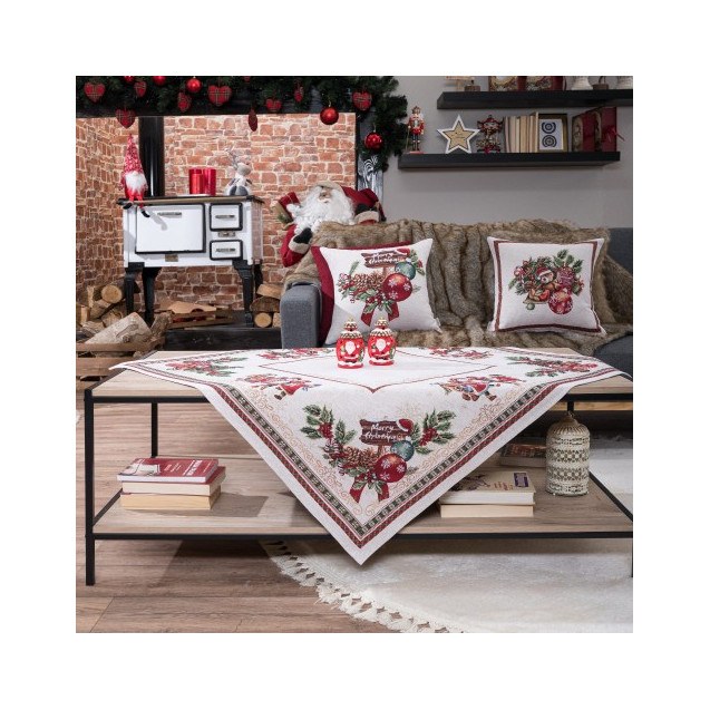 Σετ Χριστουγεννιάτικο Καρέ και Runner Teoran...