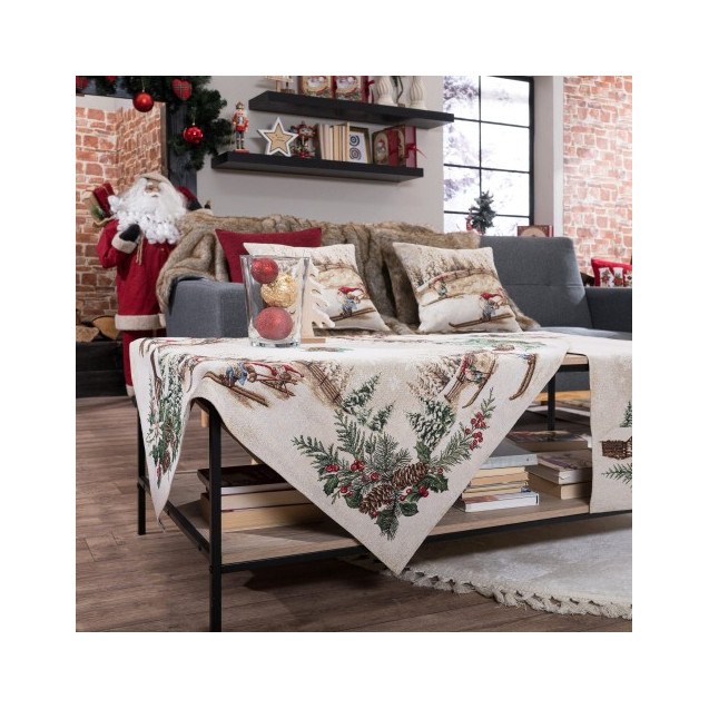 Σετ Χριστουγεννιάτικο Καρέ και Runner Teoran...