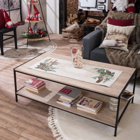 Σετ Χριστουγεννιάτικο Καρέ και Runner Teoran Suben 100x100 & 40x100