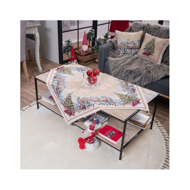 Σετ Χριστουγεννιάτικο Καρέ και Runner Teoran...