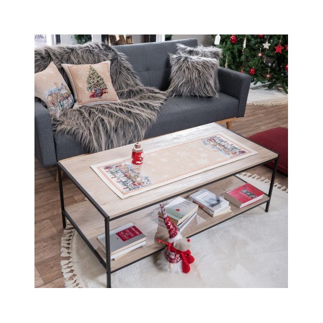 Σετ Χριστουγεννιάτικο Καρέ και Runner Teoran...