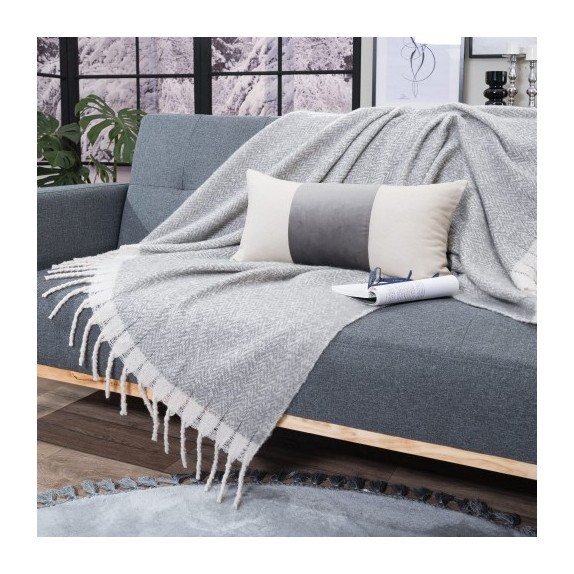 Ριχτάρι-Κουβέρτα Καναπέ Teoran Mohair 11 130x150