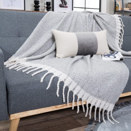 Ριχτάρι-Κουβέρτα Καναπέ Teoran Mohair 11 130x150