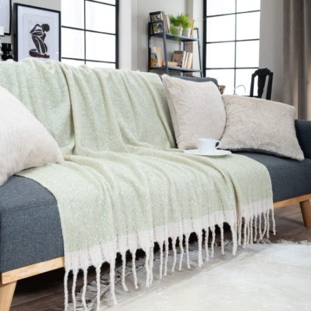 Ριχτάρι-Κουβέρτα Καναπέ Teoran Mohair 13 130x150