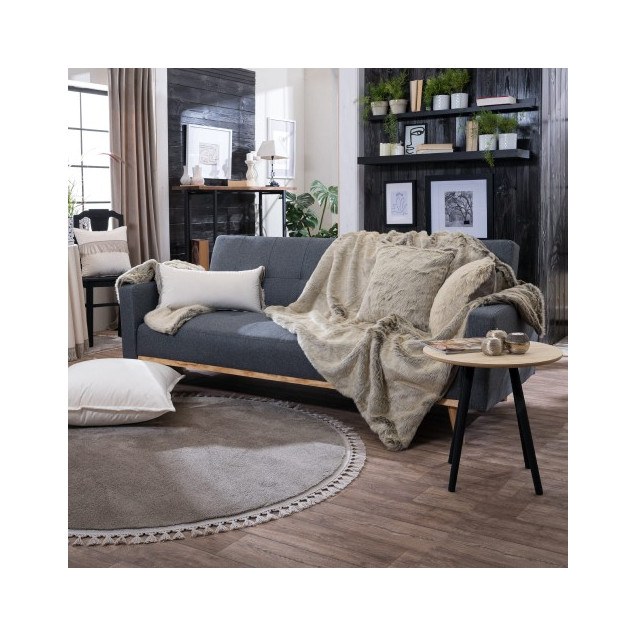 Ριχτάρι Πολυθρόνας Γούνινο Teoran Pelt 31 130x160