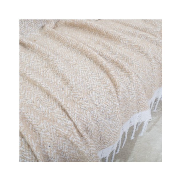 Ριχτάρι-Κουβέρτα Καναπέ Teoran Mohair 01 130x150