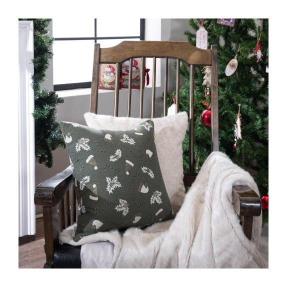 Χριστουγεννιάτικη Μαξιλαροθήκη Διακόσμησης Teoran Saxen...