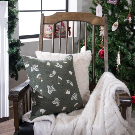 Χριστουγεννιάτικη Μαξιλαροθήκη Διακόσμησης Δαπέδου Teoran Saxen 13 65x65