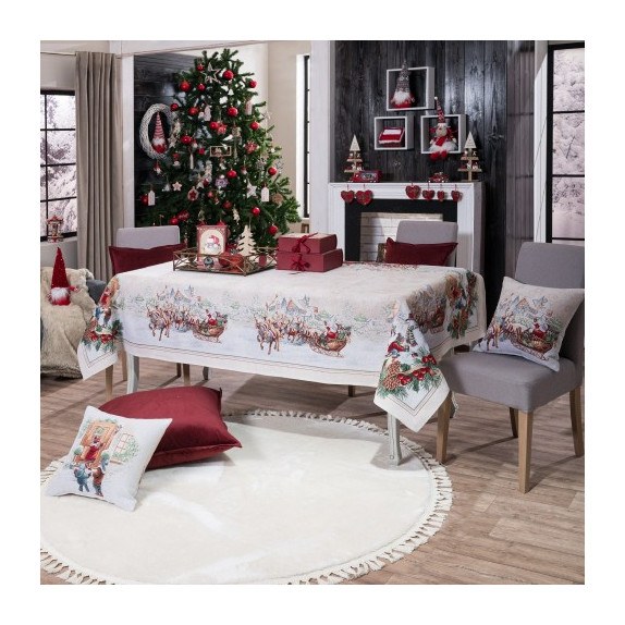 Χριστουγεννιάτικη Τραπεζομάντηλο Teoran Werfen 140x140