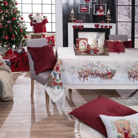 Χριστουγεννιάτικη Τραπεζομάντηλο Teoran Werfen 140x180