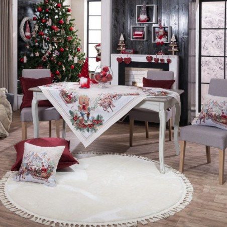 Χριστουγεννιάτικη Τραπεζομάντηλο Teoran Werfen 140x180