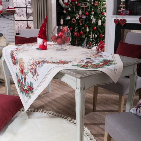 Χριστουγεννιάτικη Τραπεζομάντηλο Teoran Werfen 140x180