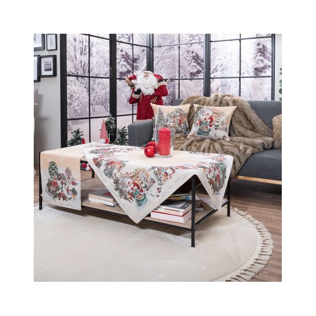 Σετ Χριστουγεννιάτικο Καρέ και Runner Teoran...