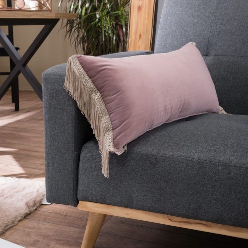 Μαξιλάρι Διακόσμησης Βελουτέ Teoran Velvet 13 με Κρόσι 