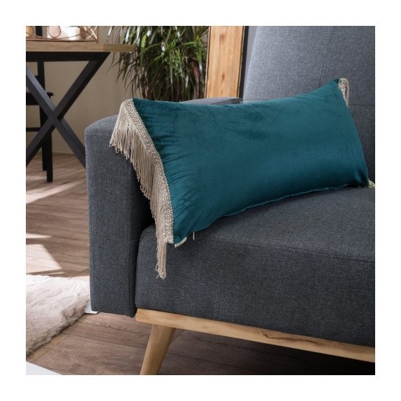 Μαξιλάρι Διακόσμησης Teoran Velvet 13 Με Κρόσι (30x60cm)...