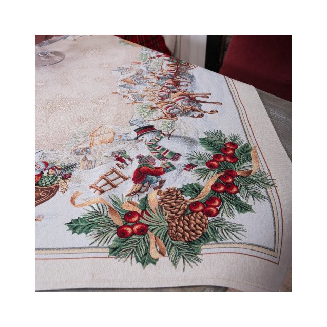 Σετ Χριστουγεννιάτικο Καρέ και Runner Teoran...