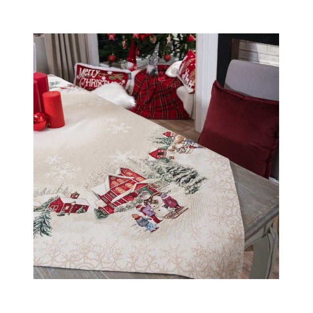 Χριστουγεννιάτικη Τραπεζομάντηλο Teoran Gurten...