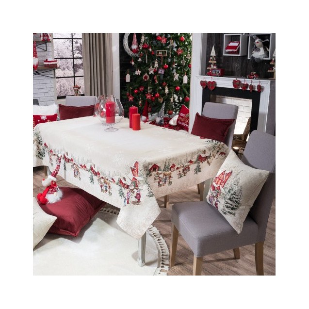 Χριστουγεννιάτικη Τραπεζομάντηλο Teoran Gurten...
