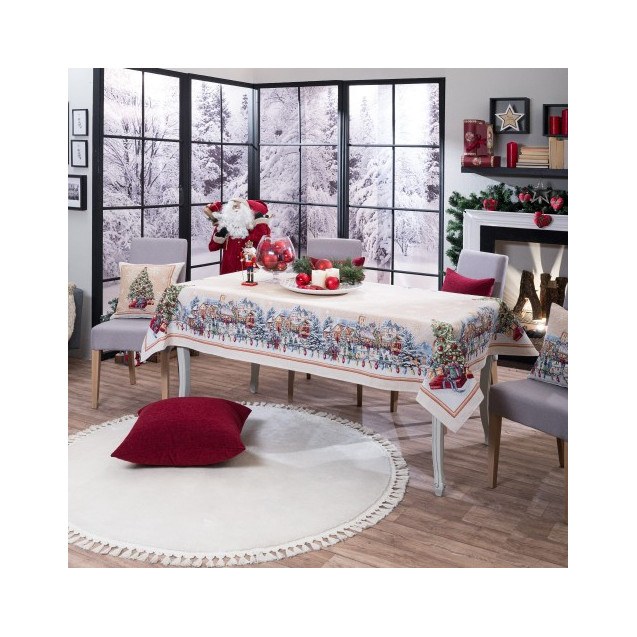 Χριστουγεννιάτικη Τραπεζομάντηλο Teoran...