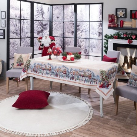 Χριστουγεννιάτικη Τραπεζομάντηλο Teoran Ennsdorf 140x180