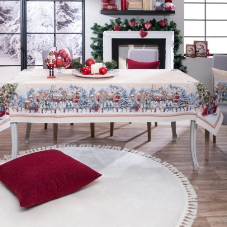 Χριστουγεννιάτικη Τραπεζομάντηλο Teoran Ennsdorf 140x180