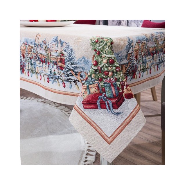 Χριστουγεννιάτικη Τραπεζομάντηλο Teoran...