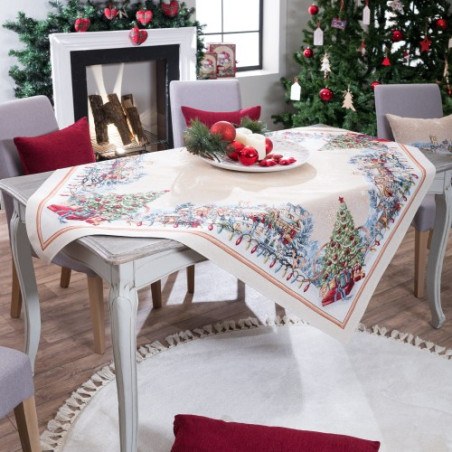 Χριστουγεννιάτικη Τραπεζομάντηλο Teoran Ennsdorf 140x180