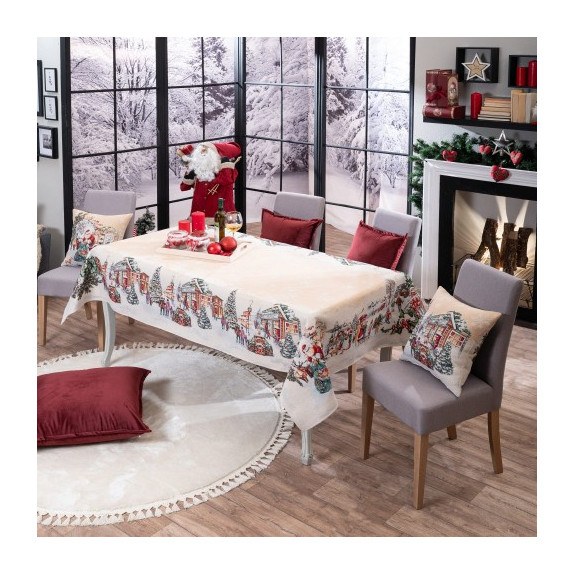 Χριστουγεννιάτικη Τραπεζομάντηλο Teoran Strassen 140x140