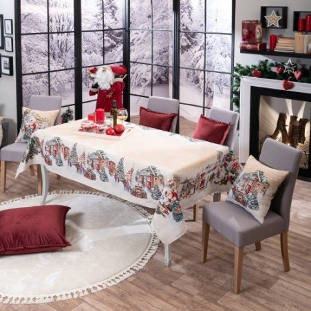 Χριστουγεννιάτικη Τραπεζομάντηλο Teoran Strassen 140x140