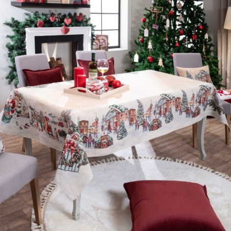 Χριστουγεννιάτικη Τραπεζομάντηλο Teoran Strassen 140x140