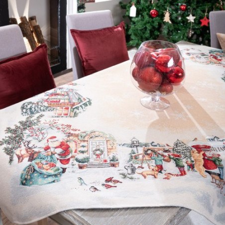 Χριστουγεννιάτικη Τραπεζομάντηλο Teoran Strassen 140x140