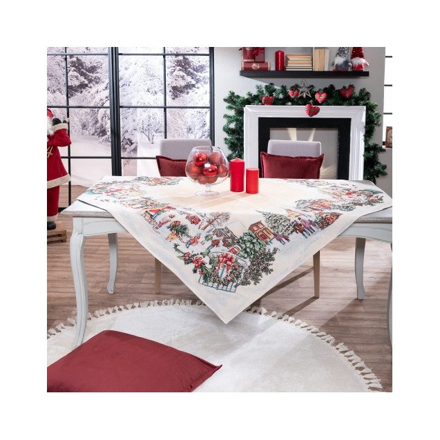 Χριστουγεννιάτικη Τραπεζομάντηλο Teoran...