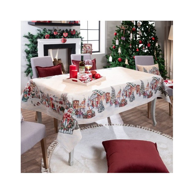 Χριστουγεννιάτικη Τραπεζομάντηλο Teoran...