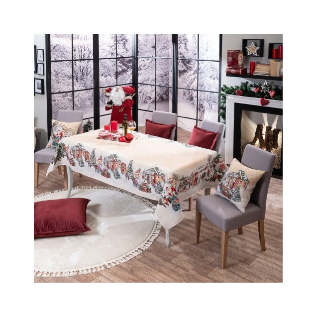 Χριστουγεννιάτικη Τραπεζομάντηλο Teoran...