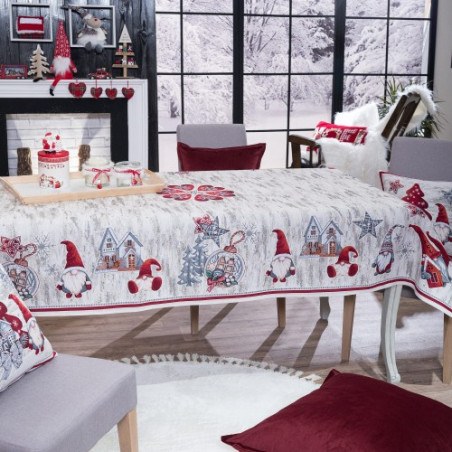 Χριστουγεννιάτικη Τραπεζομάντηλο Teoran Elf - 140x140cm
