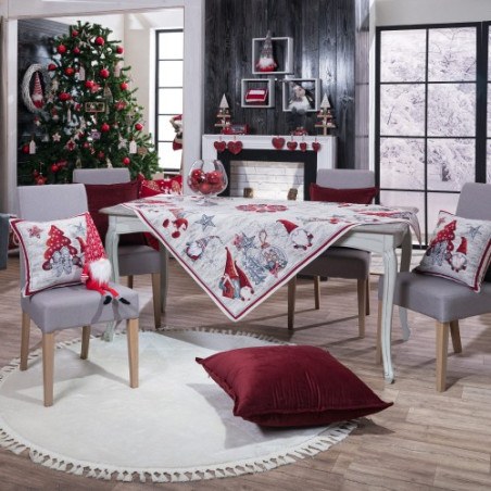 Χριστουγεννιάτικη Τραπεζομάντηλο Teoran Elf - 140x140cm
