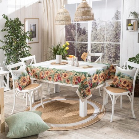 Τραπεζομάντηλο Teoran Sunflower - 140x140cm