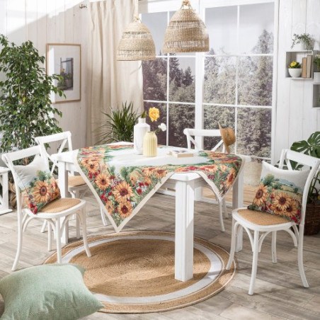 Τραπεζομάντηλο Teoran Sunflower - 140x140cm